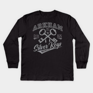 Arkham Silver Keys Kids Long Sleeve T-Shirt